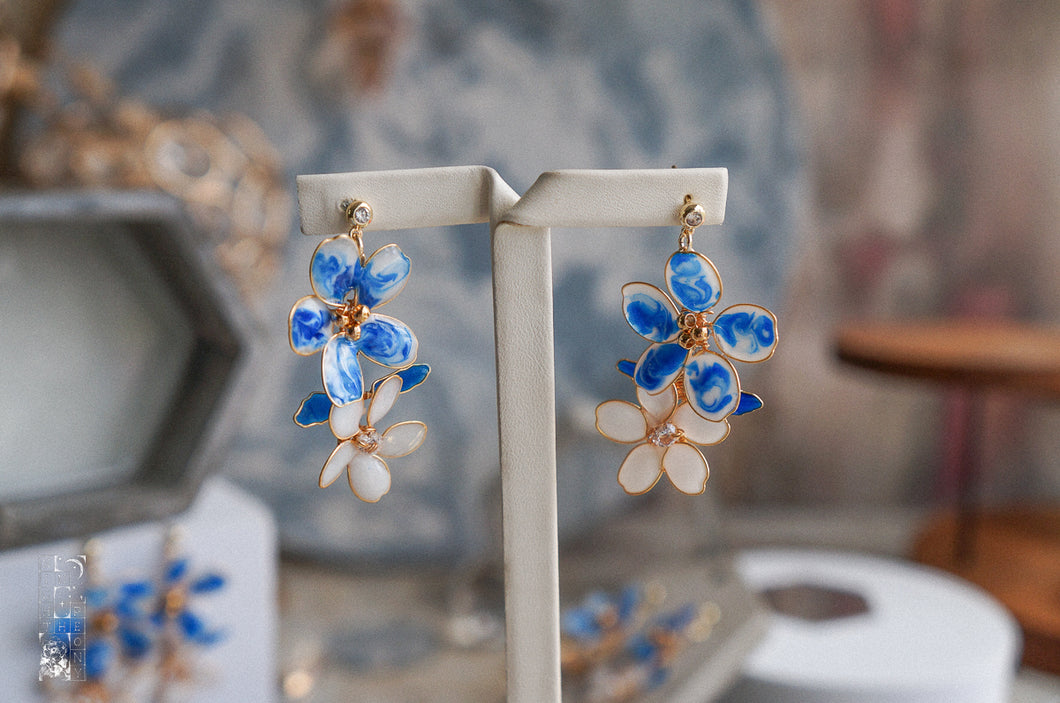 December Blues Earrings