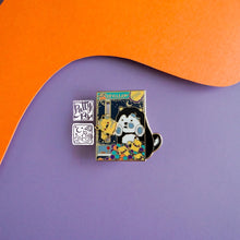 Load image into Gallery viewer, Husky UFO Sliding Enamel Pin
