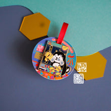 Load image into Gallery viewer, Husky UFO Sliding Enamel Pin
