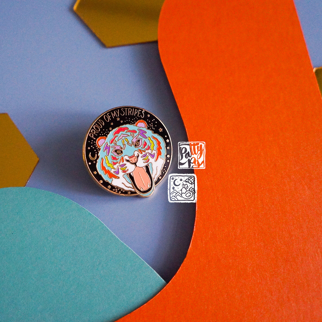 Tiger Stripes Enamel Pin