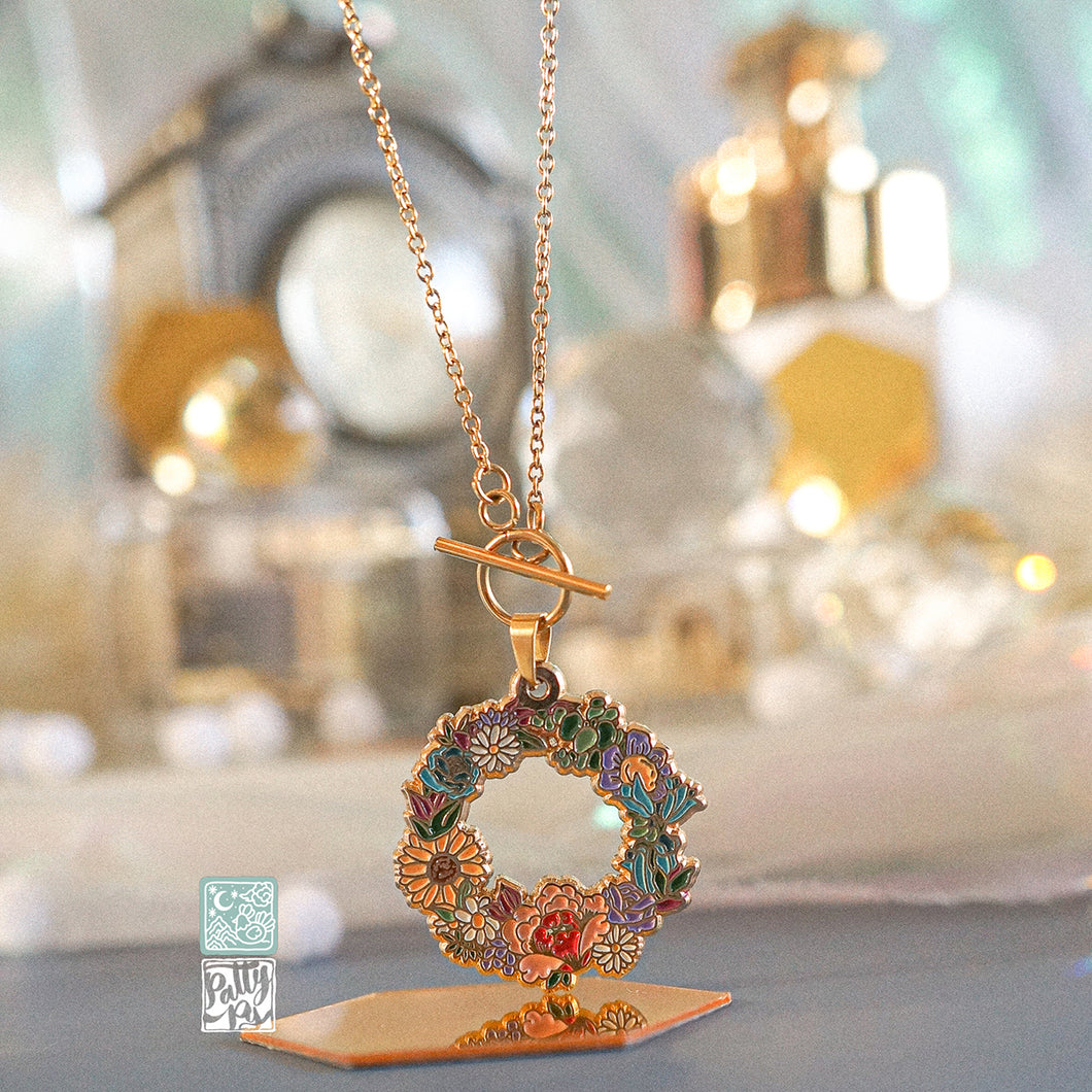 Spring Wreath Necklace