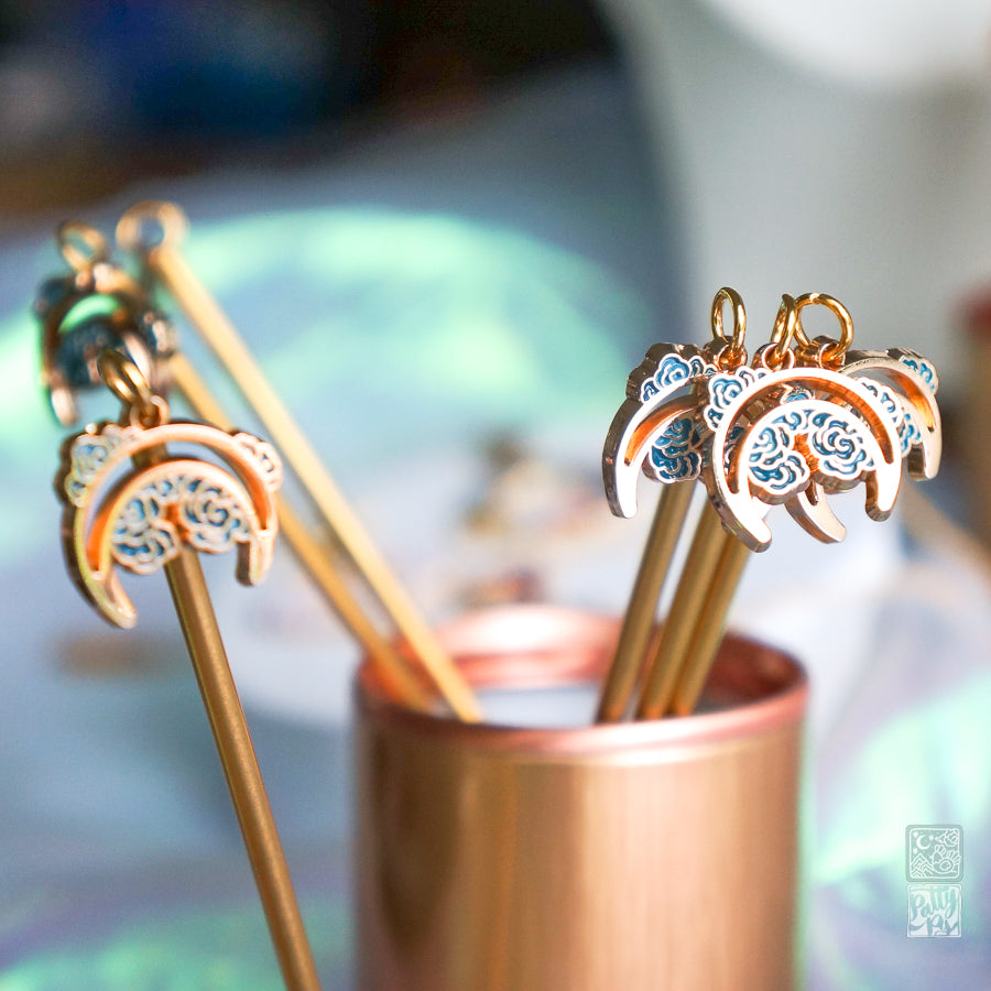 Crescent Moon Hair Ornament