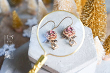 Load image into Gallery viewer, Peony &amp; Lily of the Valley Earrings
