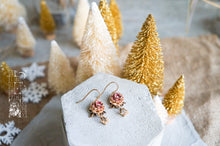 Load image into Gallery viewer, Peony &amp; Lily of the Valley Earrings
