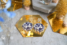 Load image into Gallery viewer, Pine and Peony Earrings
